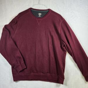 GH Bass Co Mens Crewneck Sweatshirt‎ Red Size 2XL